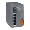 4-port 10/100 Mbps Ethernet with 1 fiber port Switch (Multi mode, ST connector)ICP DAS